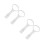 4St Baby Bed Accessoires Wit PP - Pull Up Loopringen Peuters 10