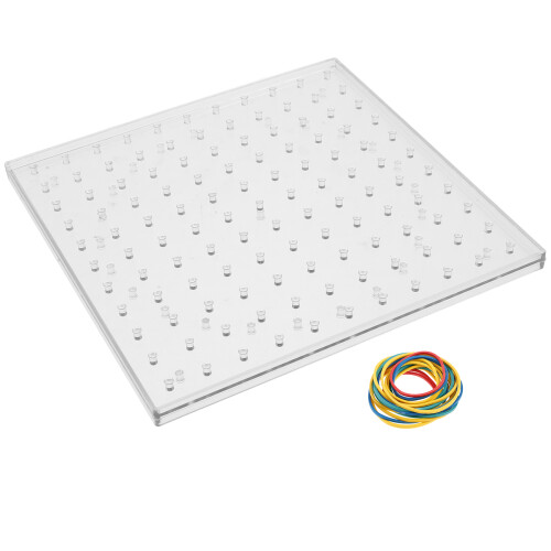 2Sets Educatief Speelgoed Dubbelzijdig Geoboard Voor Kinderen Multi 2