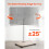 Suporte para TV Móvel - DUOKU - Carrinho Ajustável - Compatível com 32 a 70 polegadas - Rotação  25 - Branco 6