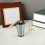 Silver Mini Ashtray Fireproof Portable Covered Ash Holder 6