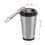 Silver Mini Ashtray Fireproof Portable Covered Ash Holder 3