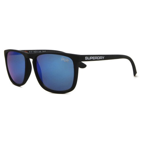 Superdry Superdry Sunglasses Shockwave 187 Rubberised Black / Blue Violet Mirror 2