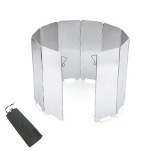 Paravientos para hornillo de camping, protector térmico, paneles plegables para cocinar al aire libre, eficiencia de combustible, protección contra