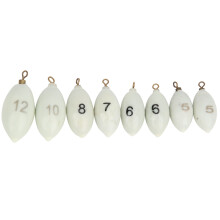 Peces luminosos para pesca nocturna, llamativas perlas luminosas con forma de gota, plomos de pesca con anillos giratorios de estilo americano,