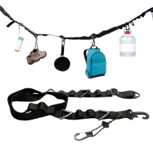 Hammock Straps for Multipurpose Gear, Heavy Duty Camping Adjustable Length Nylon Straps with 24 Holes for Large Capacity Hanging, Perfect for Gardens