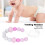 Lila Silikon-Perlen-Beißkette für Babys 4