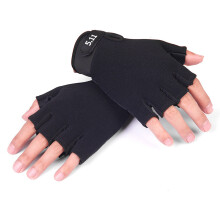 Halbfingerhandschuhe, hochwertiges Polyester, rutschfester Griff, verstellbar, taktischer Handschuh für Damen und Herren, leicht, atmungsaktiv,