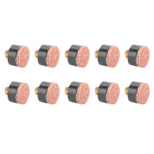 Vervangende biljarttips, zachte, opschroefbare poolkeutips van 12 mm voor snooker en biljart, hoogwaardig, slijtvast materiaal, keu-accessoires.