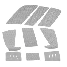 EVA Deck Traction Pad Gray Non-Slip Surfboard Tail Mat for Longboard