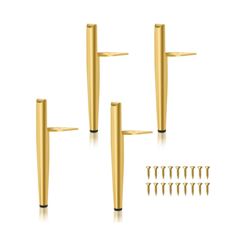 Elevate Your Furniture With Mid-Century Style, Shiny Gold Metal Legs For Multipurpose Use 9448196410677