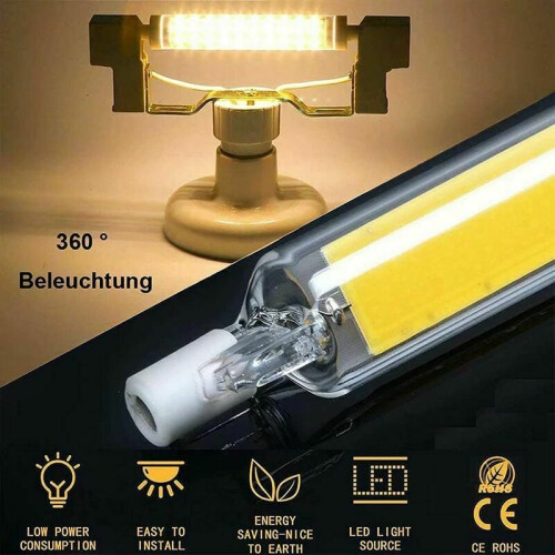 Λαμπτήρας LED υψηλής απόδοσης R7S, 3000Lumen χωρίς ρύθμιση έντασης, διπλού άκρου, 1
