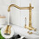 Classic Solid Brass Kitchen Faucet, Easy Install With Premium Finish, 360 Degree Rotation And Durable Ceramic Cartridge, Dual Function Pull-Out 5