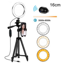 Ring Light, One Button Adjustment For Quick Height Setup Within 20 Seconds, Adjustable Height Up To 1.57M, For Online Teaching, Youtube, Ins, Facebook