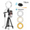 Ring Light With Extendable Tripod Stand, One Button Adjustment For Quick Height Setup Within 20 Seconds, For Online Teaching, Youtube, Ins, Facebook 1