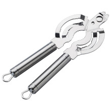 Comfortable To Hold Easy Grip Opener, Stainless Steel For Home Kitchen, Ergonomic Design Aids Weak Hands In Opening Jars
