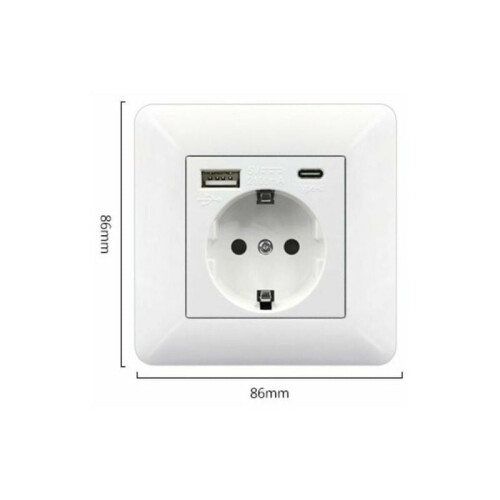 Υλικό ABS υψηλής ποιότητας, πρίζες 16A250V, εύκολη εγκατάσταση, λευκό φινίρισμα, θύρες 1