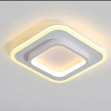 Moderne LED-Deckenleuchte mit einfacher Montage für Flur, Küche und Schlafzimmer (Weiß, Beleuchtungsbereich 3–8 m²)