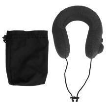 Portable Travel Pillow, Ultimate Travel Pillow with Patented Thin Flat Back, Ergonomic Design for Healthy Spine Positioning, Small Size After