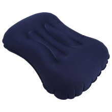 Breathable Dark Blue Inflatable Pillow for Camping Office and Travel