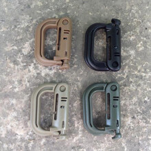 Tactical Locking D Ring Carabiner Secure Locking Hook System For Molle Gear Fast Attachments And Tactical Equipment Quick Release Button Multi Purpose