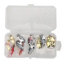 Versatile Fishing Lures, Quality Metal Material Bright Color Designs Aerodynamic Design Streamlined Shape for Trout Bass Walleye Pike Fishing, 10Pcs