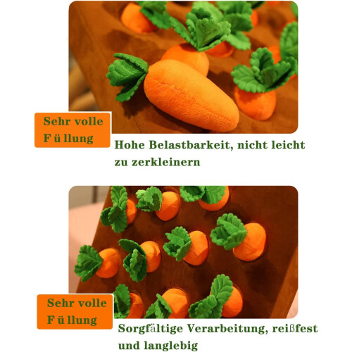 Παιχνίδια για σκύλους Carrot Farm, Εργαλεία εκπαίδευσης βελούδου για κατοικίδια, 2