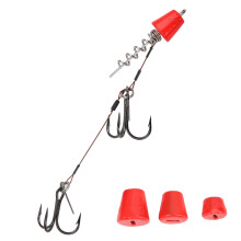 Tragbare Stahldraht-Fischkörbe mit Dreifachhaken, 12 cm, 85 g