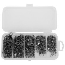 Unique Design, Fishing Snap Swivels with High Carbon Steel Core, Sharp Hook Ensures Precise Penetration, Portable To Carry for Spontaneous Fishing