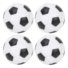 Rekreationslegetøj, Holdbare mini-bordfodbolde til bordfodboldentusiaster, Fuld størrelse, Sort og hvid, Plastikmateriale, Balancerede bordbolde,