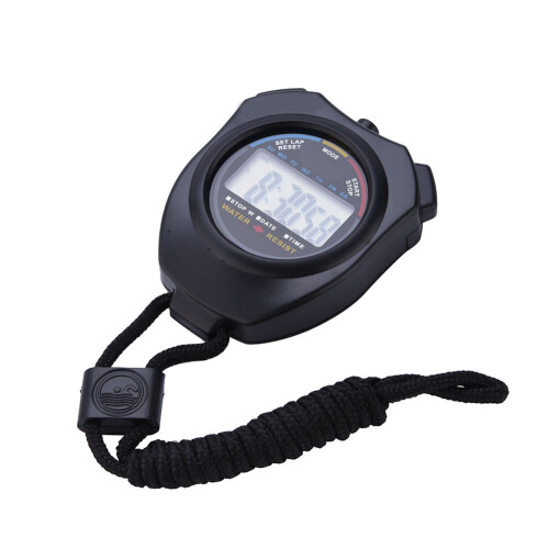 Professional Sport Stopwatch Timer, Multi-Function Electronic Digital Timekeeper with Large Display for Accurate Split Timing Precision, Suitable for