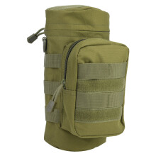 Custodia tattica per borraccia in nylon 600D resistente, compatibile con sistema di fettucce Molle, per idratazione outdoor, ideale per zaino,