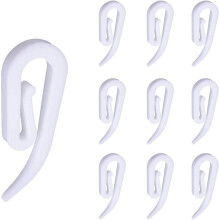 Drapery Hooks for Home and Office Use, Easy to Install Plastic Curtain Fasteners with Wide Usage Compatibility, Curtain Hooks for Tape Top and Ring