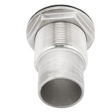 Stainless Steel Marine Thru Hull Fitting 1 Inch Hose Barb Connector