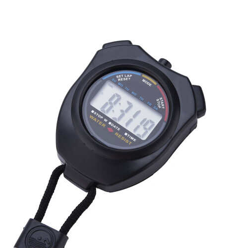 Professional Sport Stopwatch Timer, Multi-Function Electronic Digital Timekeeper with Large Display for Accurate Split Timing Precision, Suitable for 1