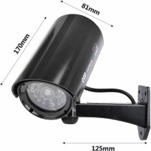 Simulation Security Camera, Faux Activation Light Solar Powered Fake Surveillance With Red Led Light For Night, Indoor Outdoor Usage