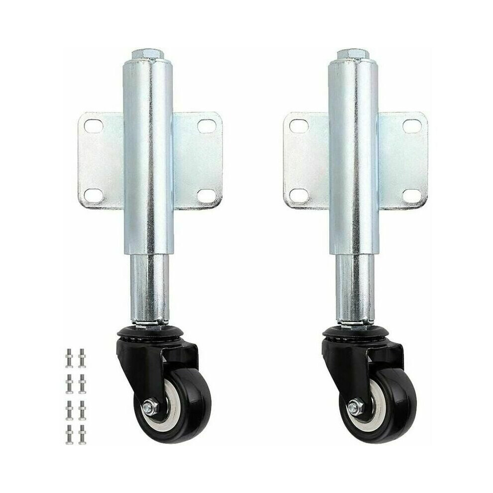 Adjustable Height Gate Wheel, Shock Absorption Spring For Garden Gate And Fence, Retractable Swivel Gate Caster Wheel, Spring Loaded Gate Caster, 9173940491397