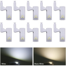 High Brightness Mini Hinge Lamp, Durable Abs Material For Kitchen, Living Room, And Office Cabinets (10Pcs)