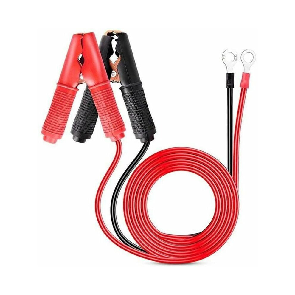 Battery Direct Attachment Alligator Clips Booster Jumper Cable, 30A Fuse Protection Offers Reliable Performance In Emergency Situations 9358999486277