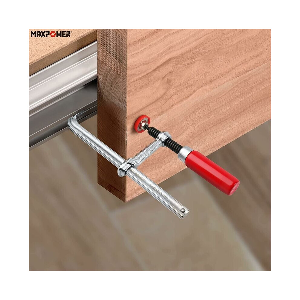 Track Saw Rails Clamp With Ergonomic Wooden Handle, Portable Clamping Solution For Guide Rail And Mft Guide Rail System, 220Kg Clamping Force, Non 9405630330373