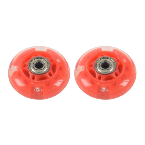Κόκκινες ενσωματωμένες ρόδες πατινάζ, 64mm X24mm, για μια εμπειρία φωτισμού με