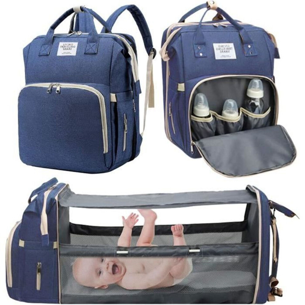 Nurturing Companion, Diaper Bag Backpack with Changing Station, Insulated Bottle Pockets for Safe Mealtime, Gender-neutral Design for Universal Appeal