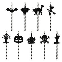 Čarodějnice, netopýr a pavouk, sada 15 halloweenských párty potřeb, všestranné použití, bezpečné, bez zápachu, silné a odolné,