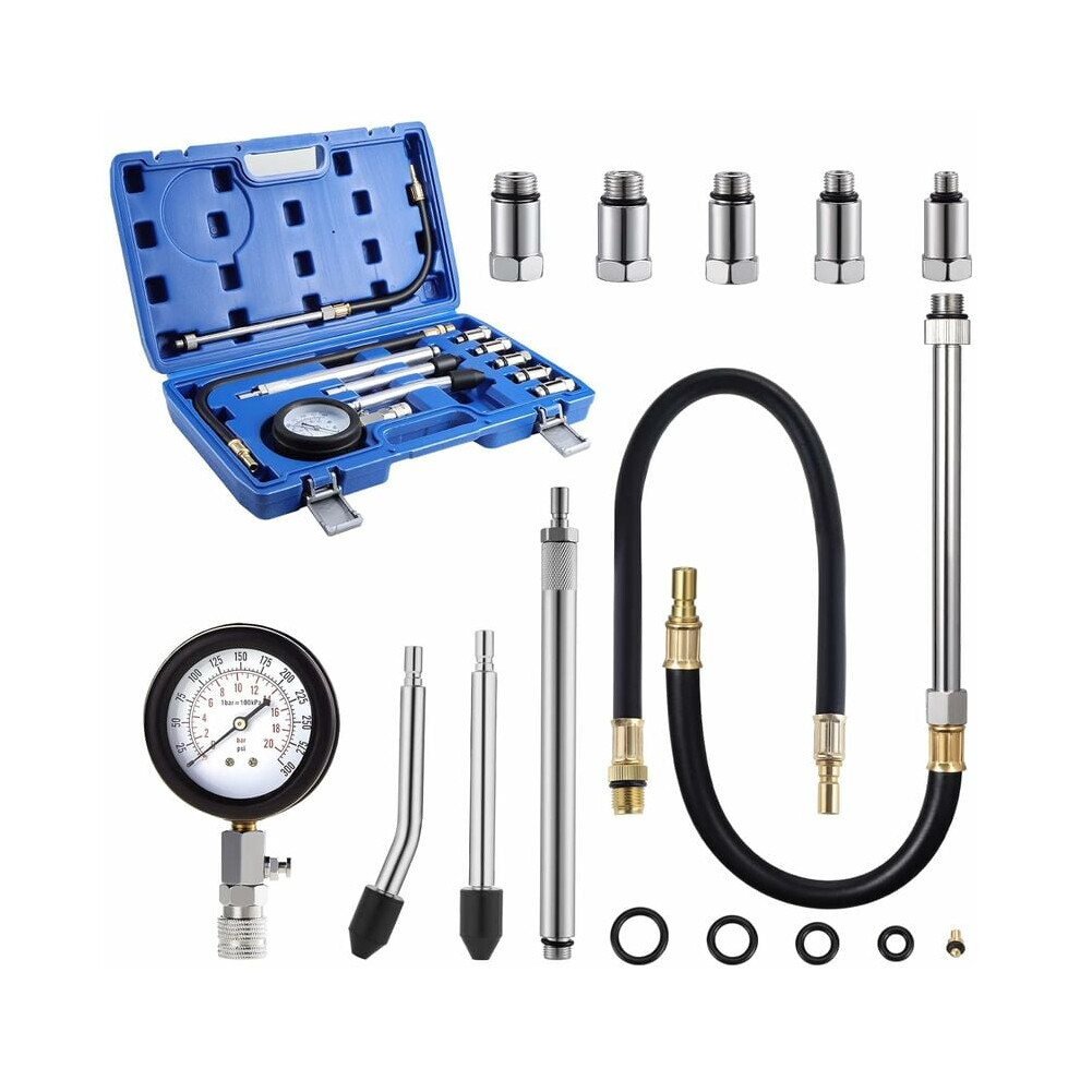 Sturdy & Durable Compression Tester Kit For Petrol Gas Engine Cylinder, Quick & Accurate Measurement Automotive Tool With Complete 9433291801741