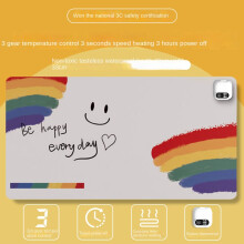 (Timing 80*33, Großes Regenbogen-Smiley-Gesicht) Wasserdichtes Desktop-Heizkissen