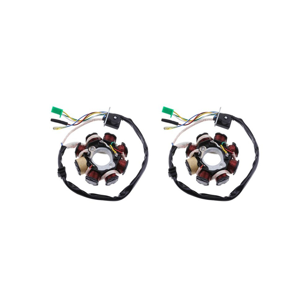 2X Gy6 Engine Magneto Stator Generator Coil 157Qmj For Gy6 Engine 125Cc 150Cc Atv Scooter Accessories 4712923601207