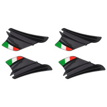 4x Kit D'Aile Aérodynamique Aileron de Moto Aileron Aile de Fixation de Flux de Vent de Moto pour S1000RR V4 ZX-10R R1, Noir Mat