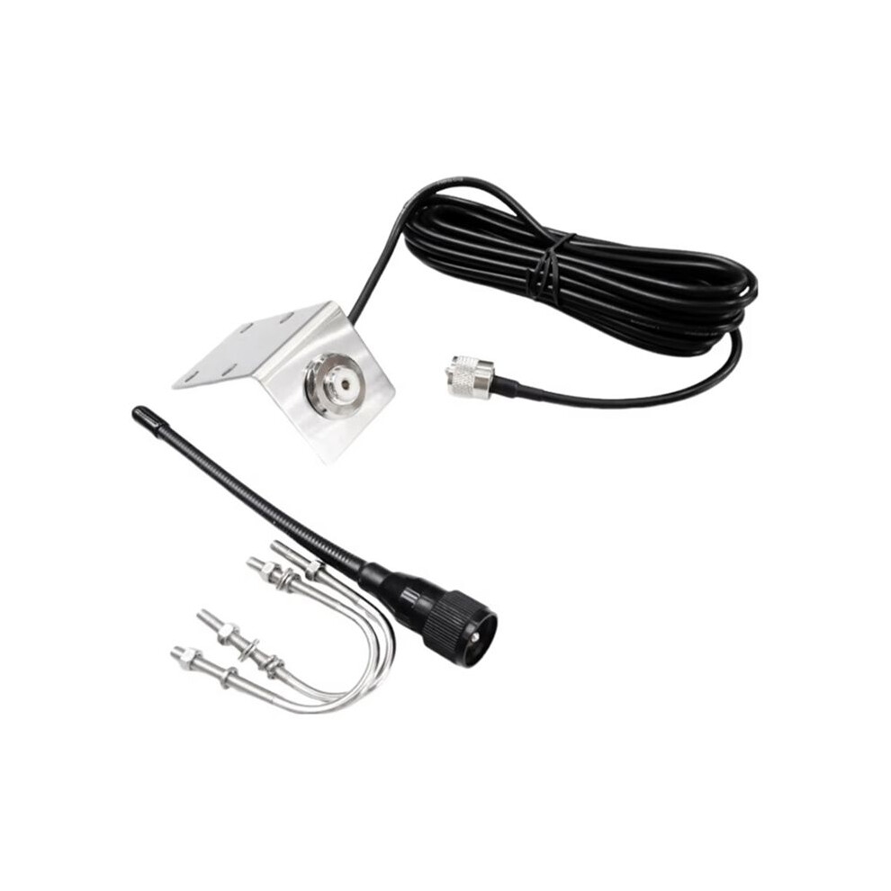 156-163Mhz Vhf Marine Antenna Waterproof Mast Aerial With 5M/16.4Ft Rg-58 Cable L Shape Bracket For Boat Sailboat Yacht 6031731945753