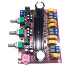 XH-M139 Gammalt 2.1-Kanaligt Digitalt Effektförstärkarkort 12V-24V Bredspänning TPA3116D2 2 X 50W + 100W