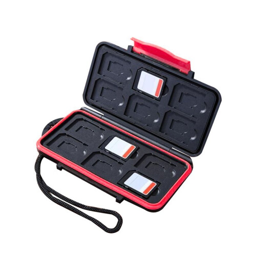 Multi-Grid Memory Card Case Anti-Shock Waterproof  Memory Card Case Large Capacity Protector Cover for  TF Card 1