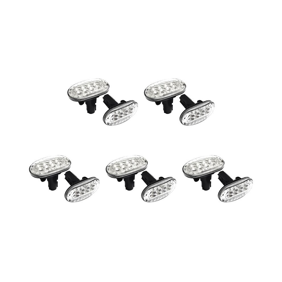 10X Led Side Lights For Jimny Jb74 Jb64 2018- Turn Signal Indicator Replacement, Clear Amber/Light 6133033171387